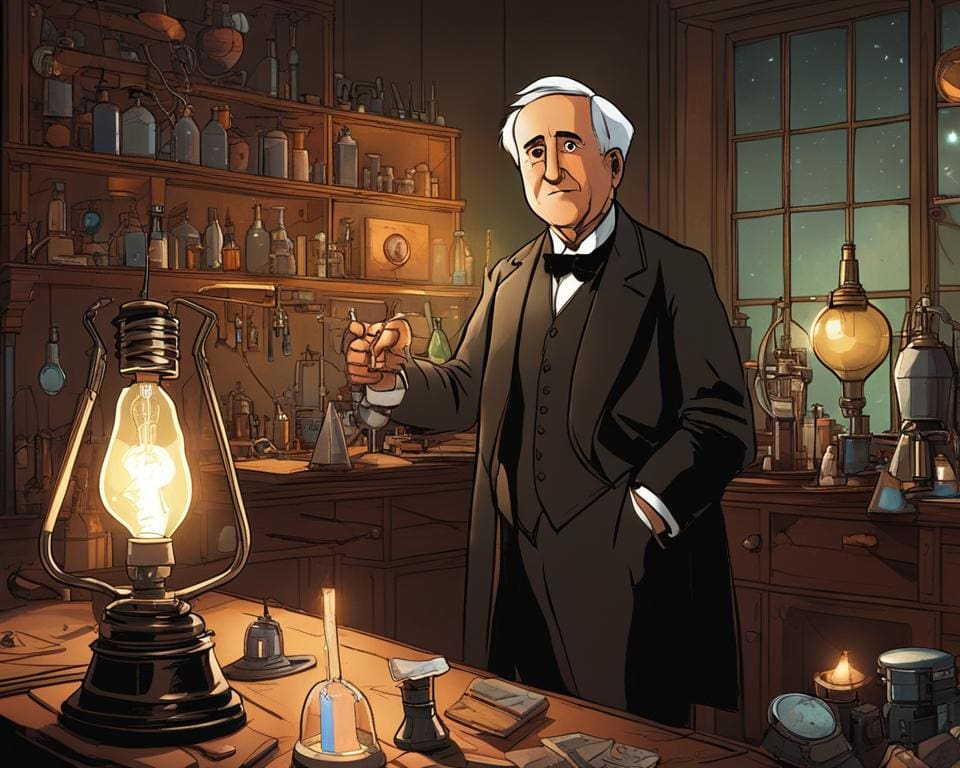 Thomas Edison en de gloeilamp