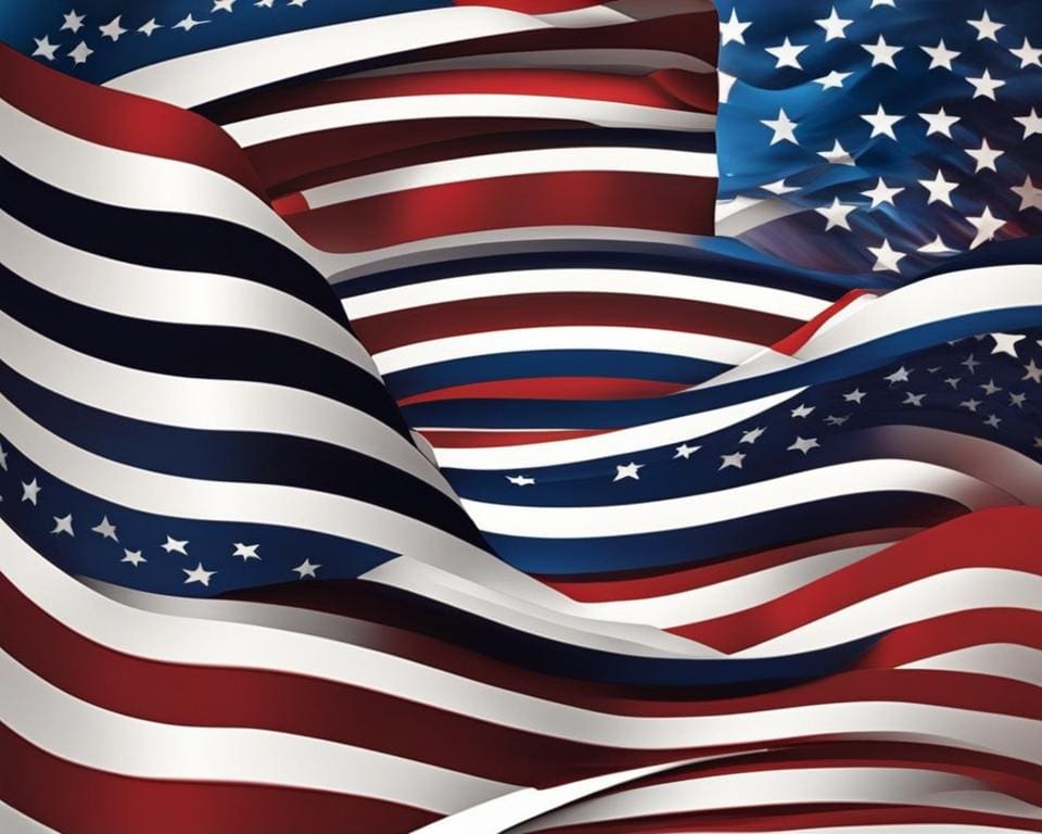 symboliek op de Amerikaanse vlag strepen