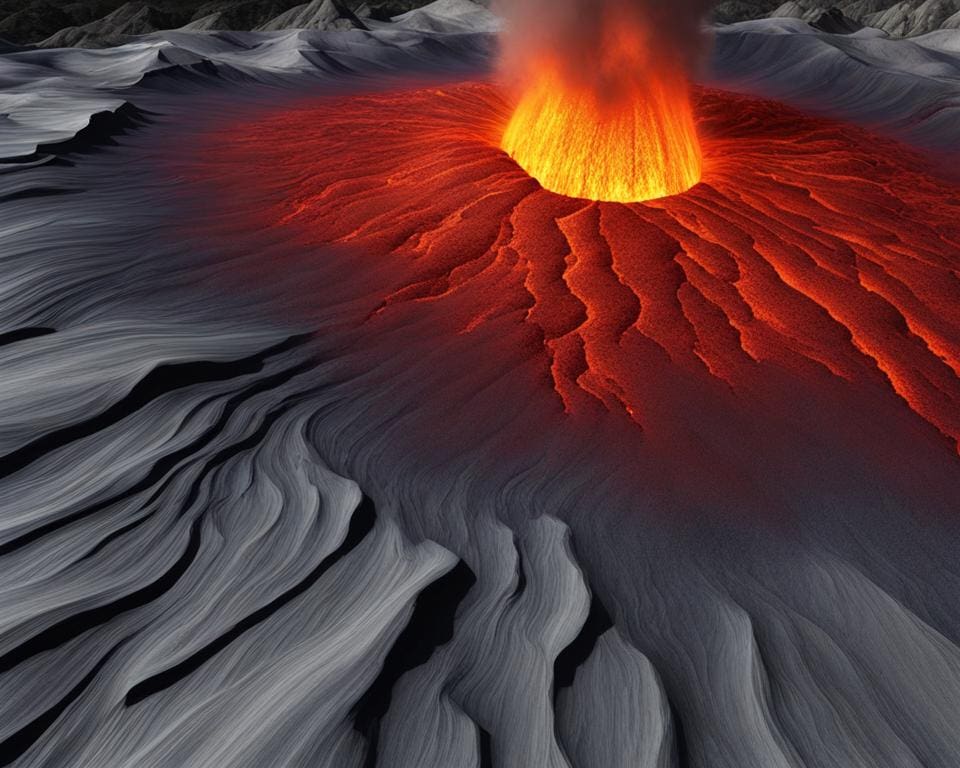 verspreiding magma en lava