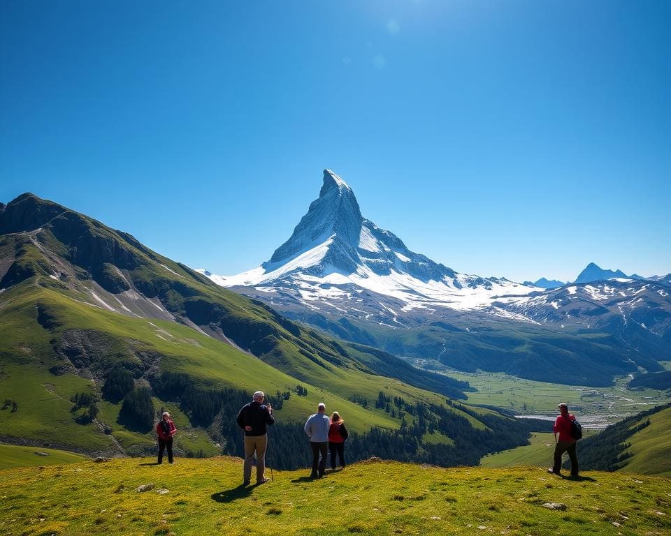 Bewonder de iconische bergen van de Matterhorn