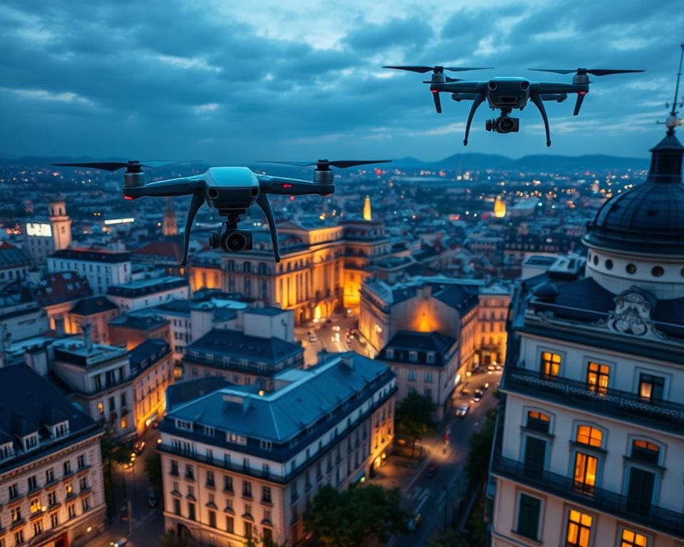 Surveillance drones in stedelijke veiligheidssystemen