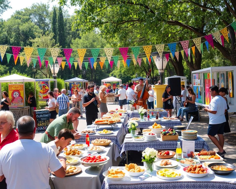 Festivaldag met muziek, kunst en lokale delicatessen