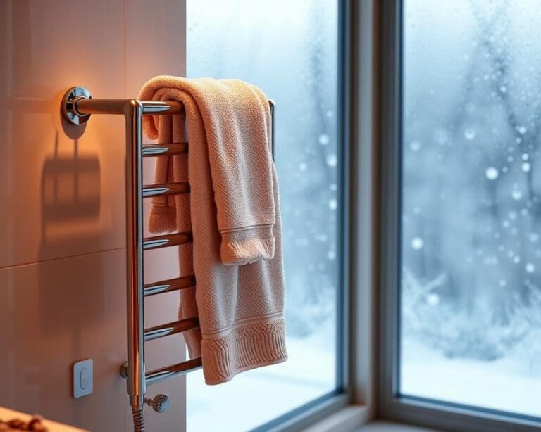 Handdoekrekken met verwarmingsfunctie voor wintercomfort