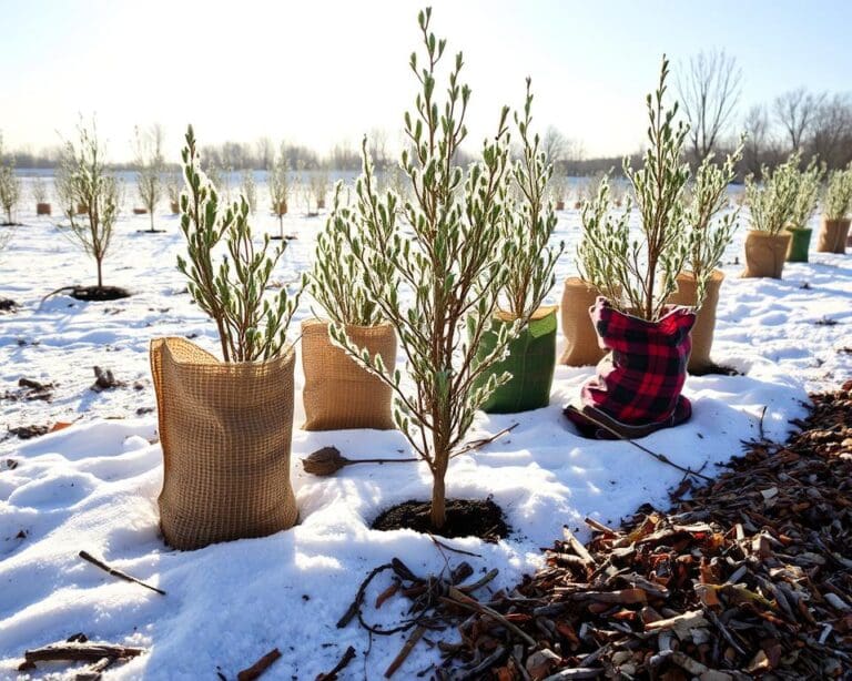 Hoe bescherm je jonge boompjes tegen wintervorst?